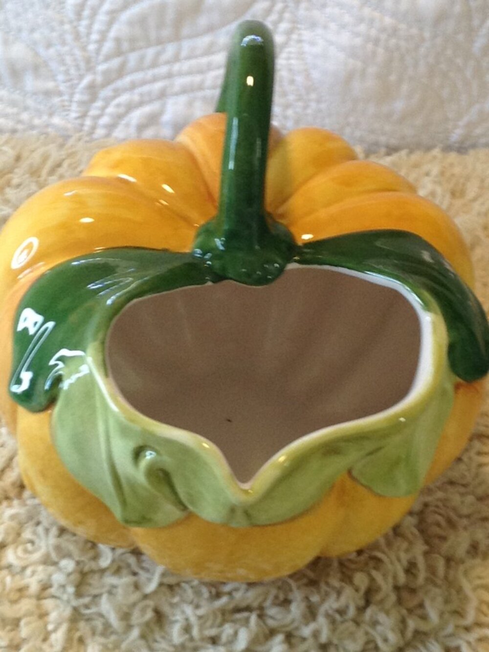 VTG Ceramica Stefani Italian Ceramic Pumpkin Pitcher Era: '80 Cabincore Kitchen